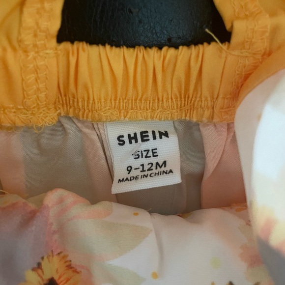 SHEIN Yellow and Pink Baby Romper Set - Picture 3 of 6